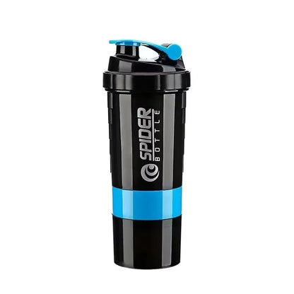 3 Layers Shaker Protein Bottle Powder Shake Cup Water Bottle Plastic Mixing Cup Body Building Exercise Bottle Protein Shaker